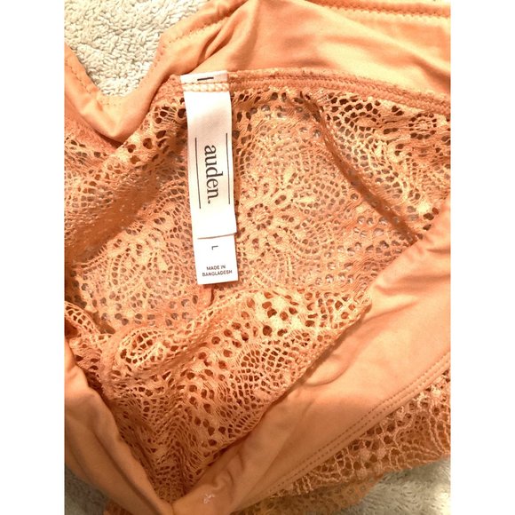 Auden Lace Panties* Peach * Sissy* Large* NWOT - Picture 4 of 5